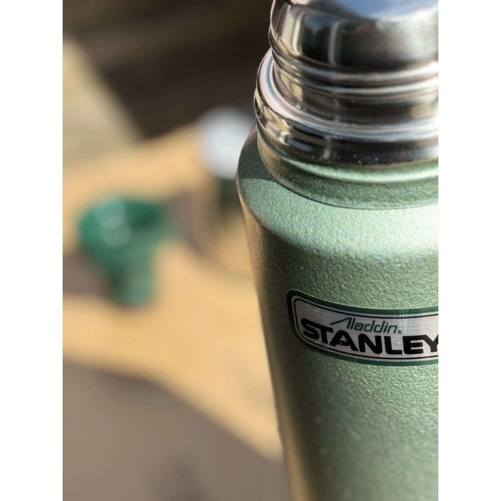 Vintage Stanley Thermos Aladdin A-944DH 1 Qt‎ Green Hammertone USA 1991